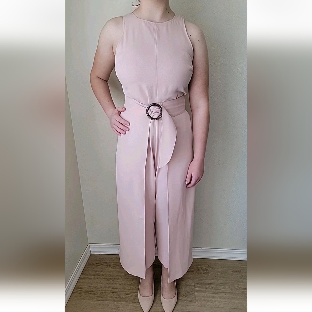 Joie Pink Mairead Dressy Sleeveless Jumpsuit Sz 10 Nwt!